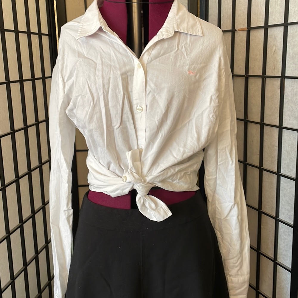 Vineyard Vines button down with whale detail under collar